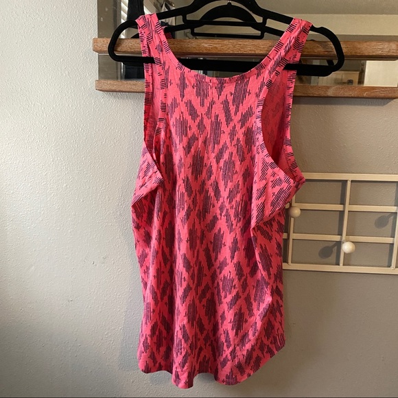 Loft Pink Patterned Vintage Soft Tank Top Large - Picture 5 of 5